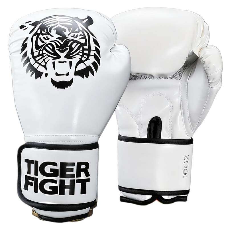 TIGER FIGHT Boxing Gloves, Pro Training Sparring, PU Leather, Muay Thai MMA Kickboxing, Men Women Adult, Heavy Punching Bag Focus Mitts Pads Workout, Ventilated Palm, one-piece foam molded inner lining, 6 8 10 12Oz - Image 11